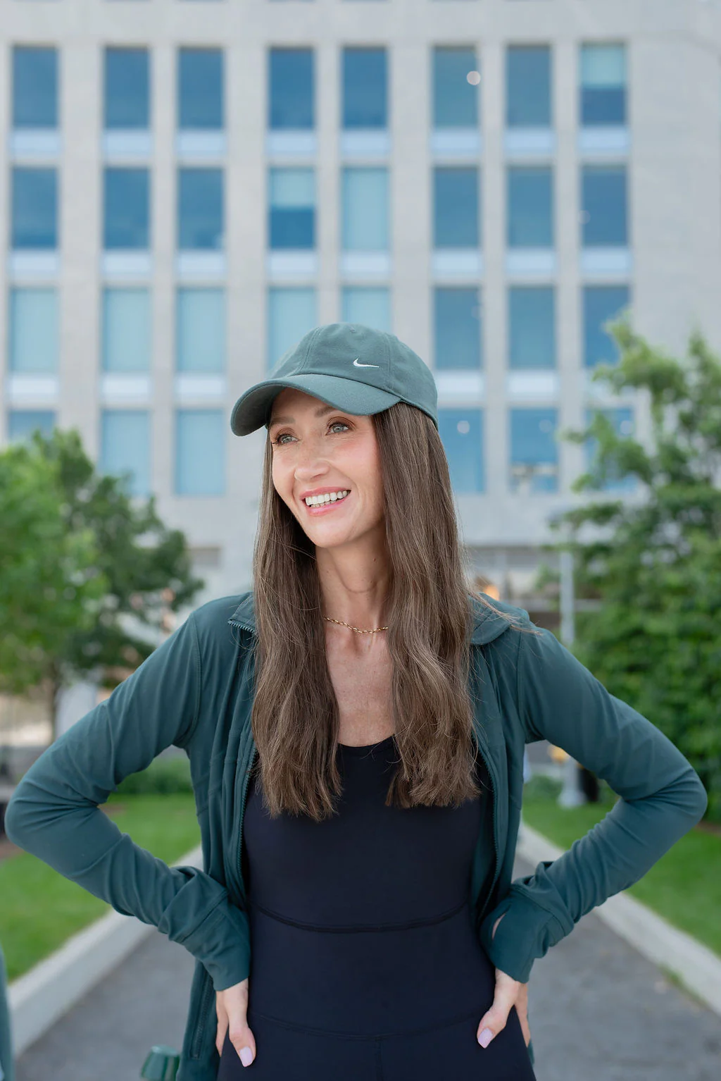 CLASSIC Highlighted Medium Brown Light Wave Hat Wig - Image 3