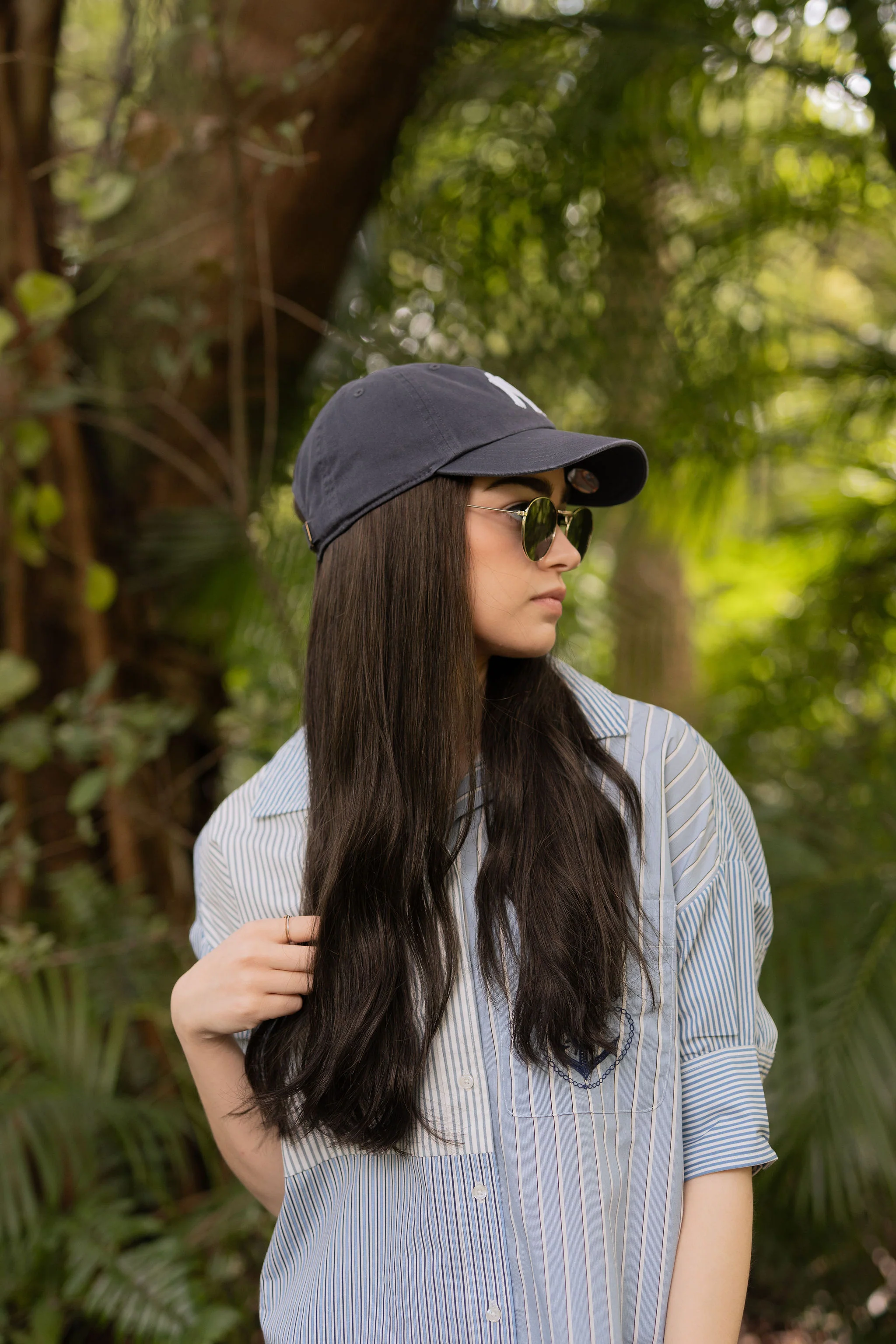 SUPER Dark Brown Light Wave Hat Wig - Image 4